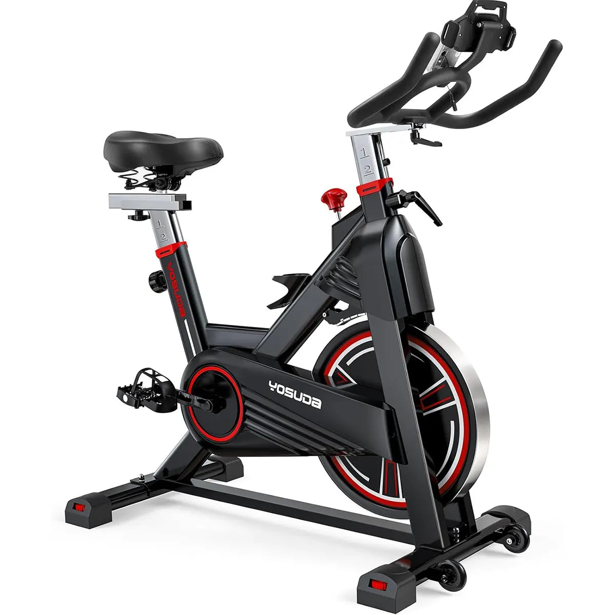 YOSUDA PRO Magnetic Exercise Bike – 350 lbs Capacity, Silent Belt & Comfy Seat