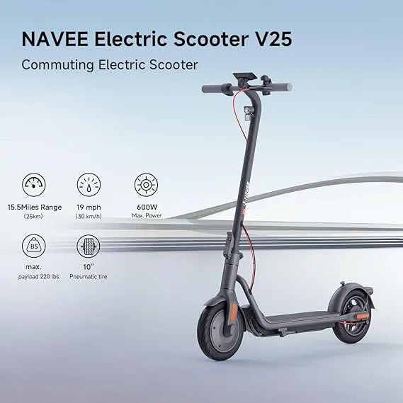 NAVEE Electric Scooter, Top Speed 20/19 MPH and Range 40/31/25/15.5 Miles