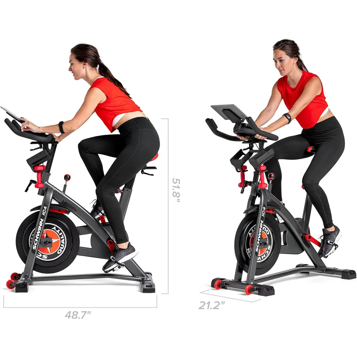 Schwinn IC4 Spin Bike Exercise Bike – Smart exercise bike with LCD screen, magnetic resistance, integrated Bluetooth