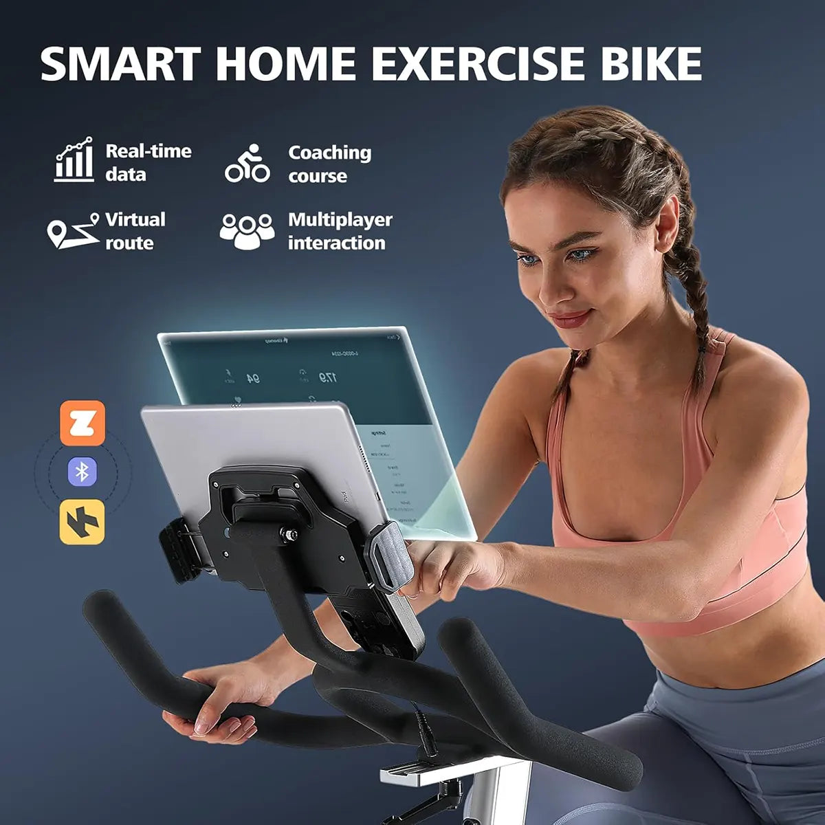 YOSUDA PRO Magnetic Exercise Bike – 350 lbs Capacity, Silent Belt & Comfy Seat
