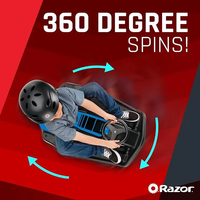 Razor Crazy Cart Shift – Electric Go Kart for children 6 years and older with 360° steering system, maximum speed 13km/h