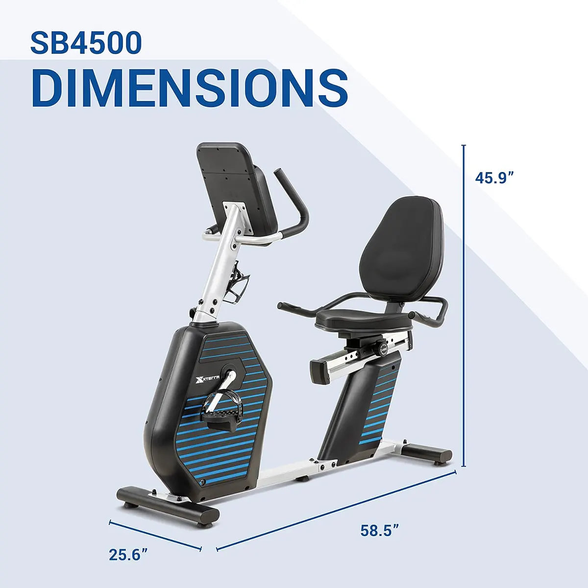 XTERRA Fitness Recumbent Bike – Comfortable Home Exercise Bike for Low-Impact Cardio