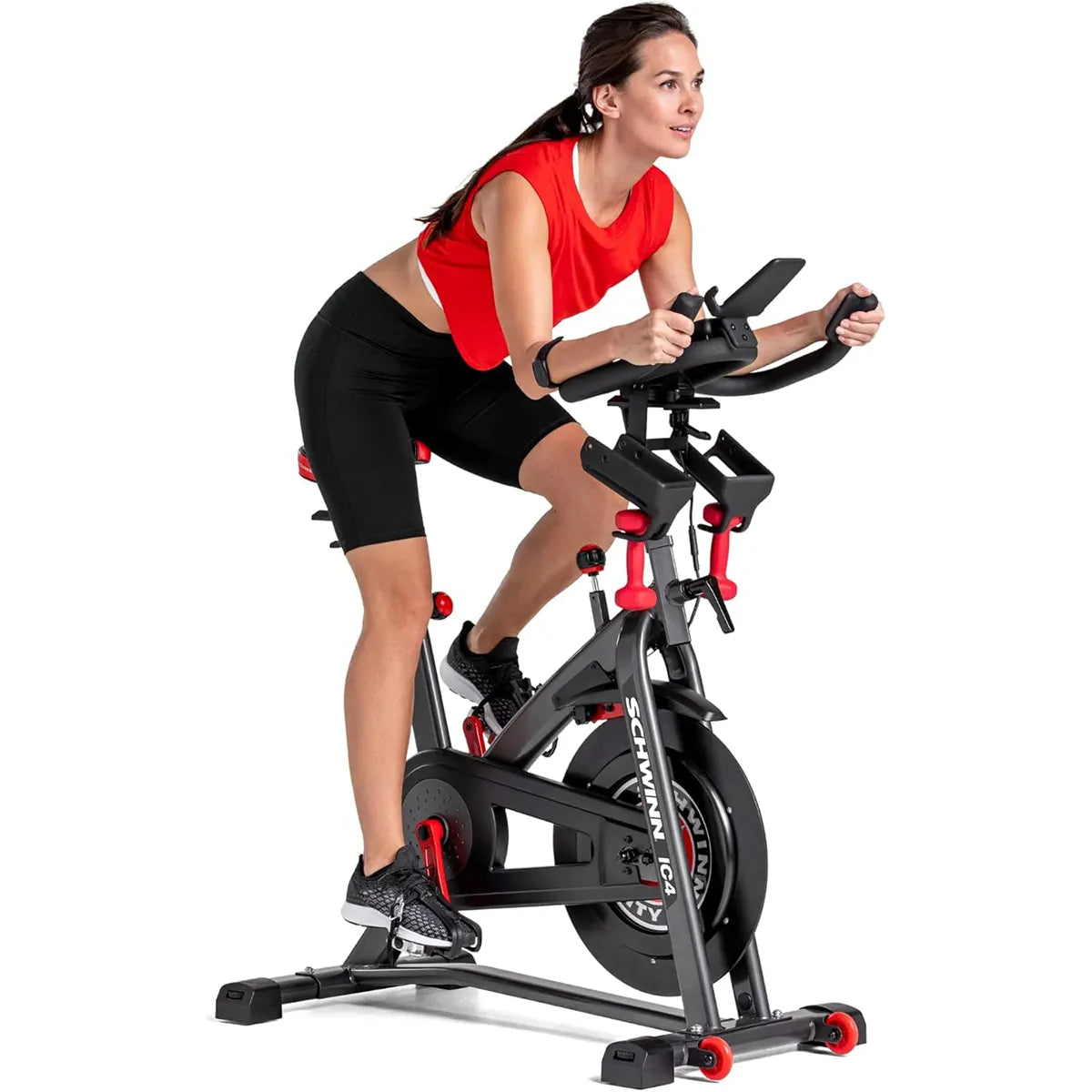 Schwinn IC4 Spin Bike Exercise Bike – Smart exercise bike with LCD screen, magnetic resistance, integrated Bluetooth