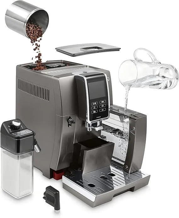De'Longhi Dinamica Plus Connected coffee & espresso machine with automatic milk frothing function