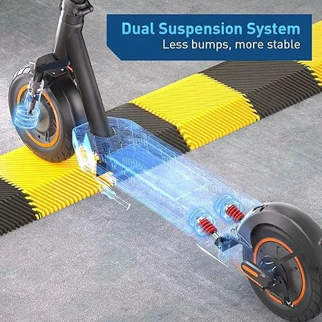 Hiboy MAX Pro Electric Scooter, 46.6 Mi Long Range, 22 MPH Power by 650W MAX Motor, 11'' Pneumatic Tires