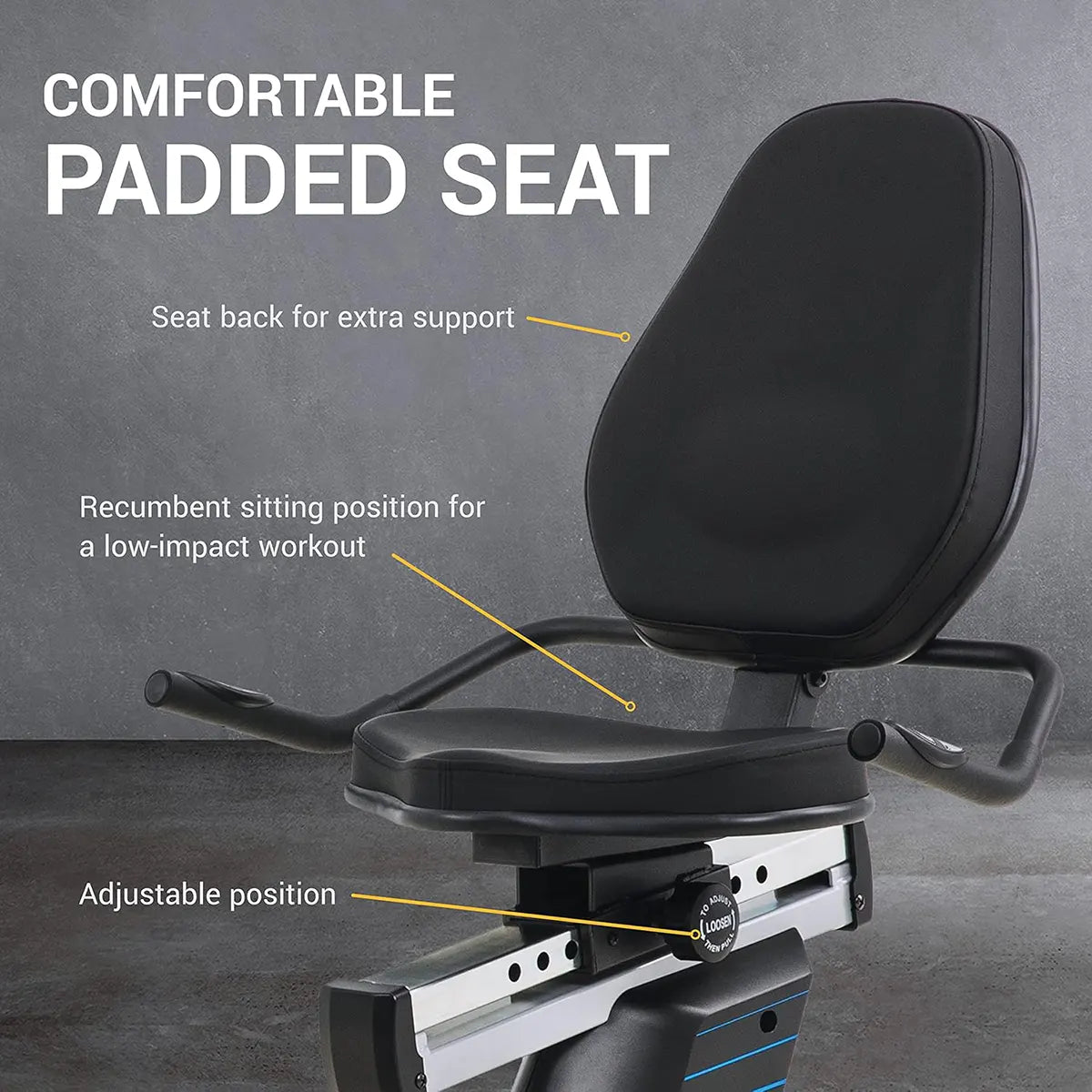 XTERRA Fitness Recumbent Bike – Comfortable Home Exercise Bike for Low-Impact Cardio