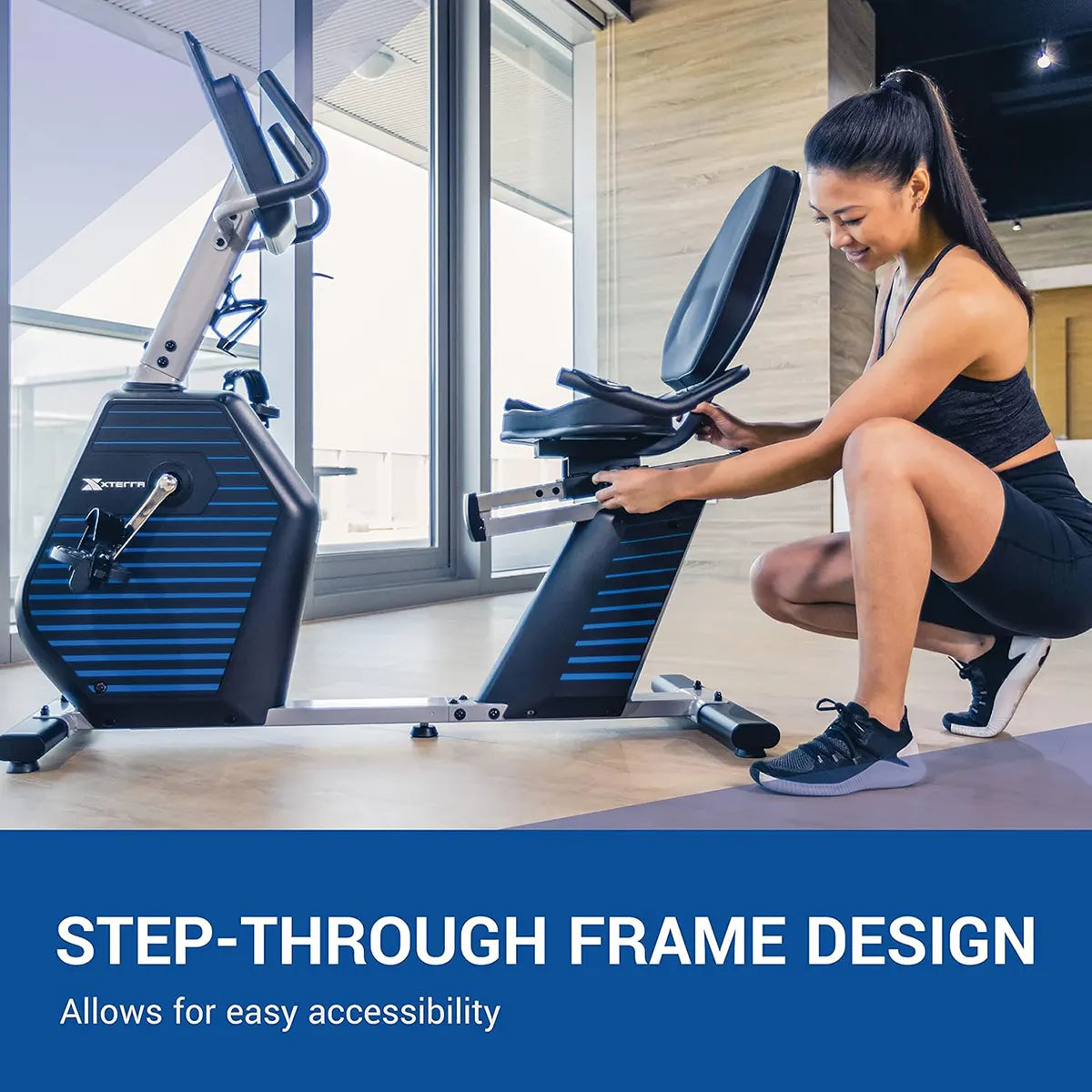 XTERRA Fitness Recumbent Bike – Comfortable Home Exercise Bike for Low-Impact Cardio