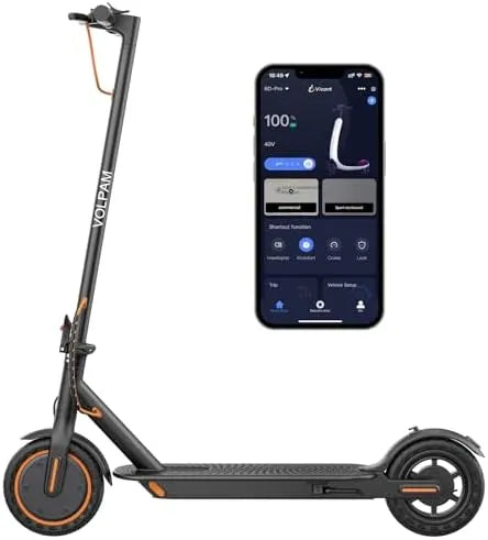 VOLPAM Electric Scooter, 350W/500W, 8.5"/10" Tires, 12/21/28 Miles Range