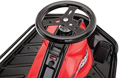 Razor Crazy Cart - 24V Electric Drifting Go Kart - Variable Speed, Up to 12 mph, Drift Bar for Controlled Drifts, Black/Red