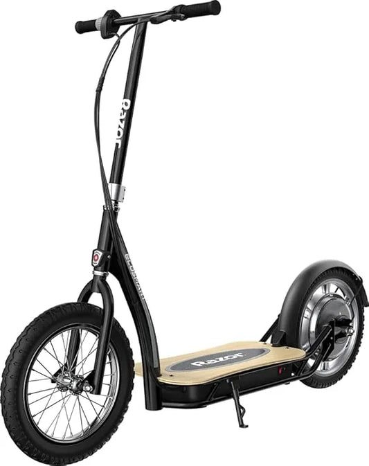 EcoSmart SUP Electric Scooter – 16" Car, Wide Bamboo Board, 350w High Torque Motor, 15.5 mph Top Speed