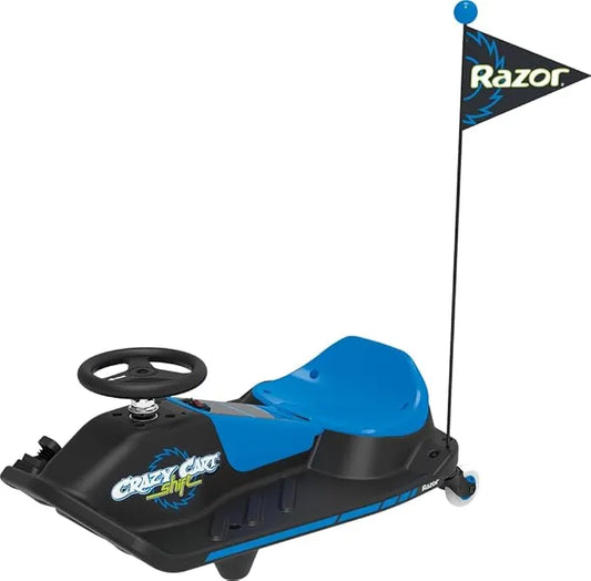 Razor Crazy Cart Shift – Electric Go Kart for children 6 years and older with 360° steering system, maximum speed 13km/h