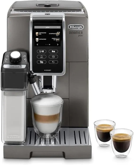 De'Longhi Dinamica Plus Connected coffee & espresso machine with automatic milk frothing function
