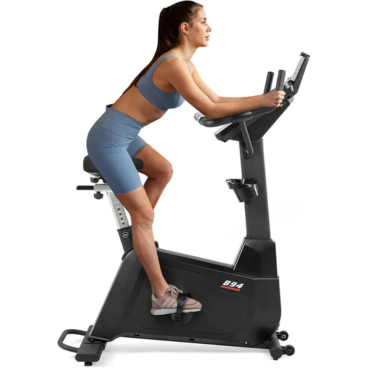 Exercise Bikes for Home – Upright & Recumbent Models with LCD Display and Cushioned Seats