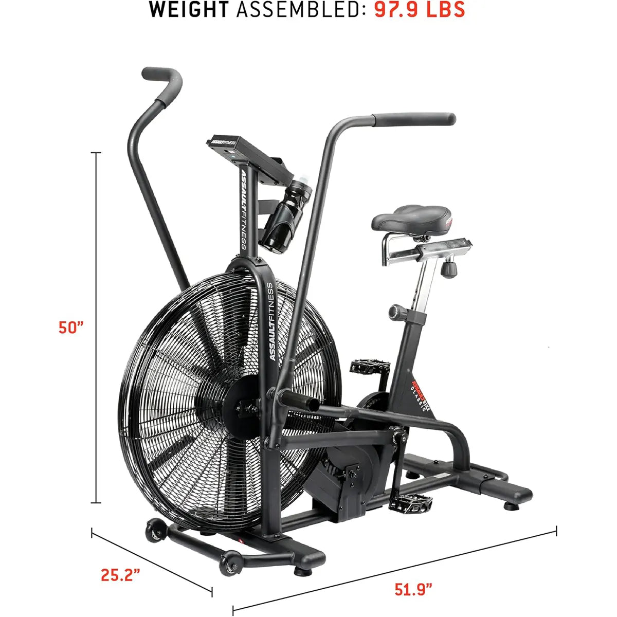Assault Air Bike Classic – Full-Body Workout Bike with Unlimited Air Resistance