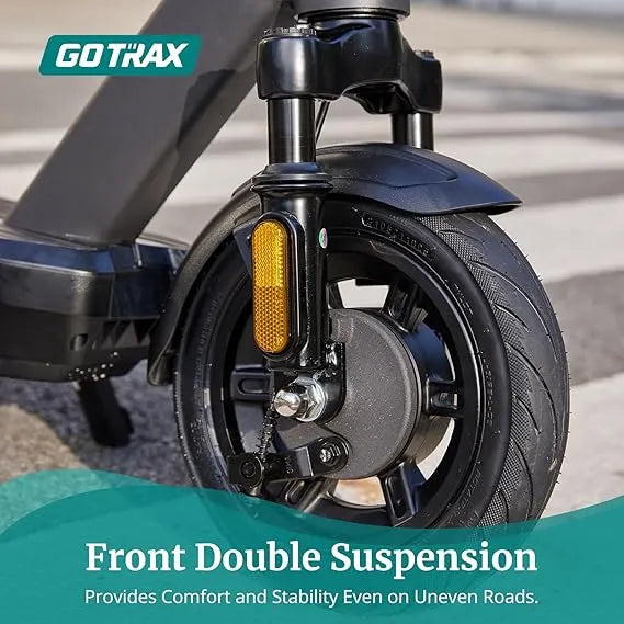 Gotrax Electric Scooter for Adults, 500W Motor 10" Solid Tire, Max 28-42 Miles Range 20Mph Top Speed, with Electric Code Lock Long Battery Life,...