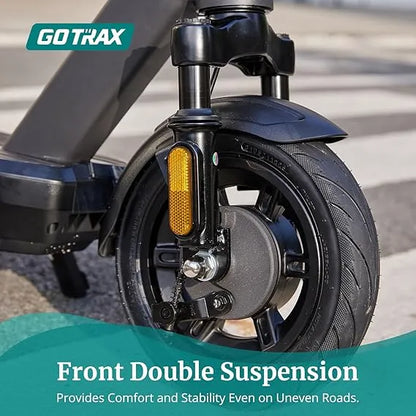 Gotrax Electric Scooter for Adults, 500W Motor 10" Solid Tire, Max 28-42 Miles Range 20Mph Top Speed, with Electric Code Lock Long Battery Life,...