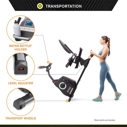 Circuit Fitness Recumbent Exercise Bike – Magnetic Resistance, 15 Programs, LCD Display