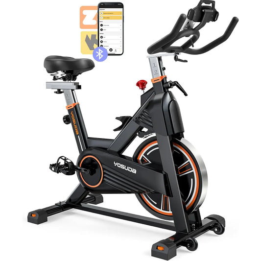 YOSUDA PRO Magnetic Exercise Bike – 350 lbs Capacity, Silent Belt & Comfy Seat