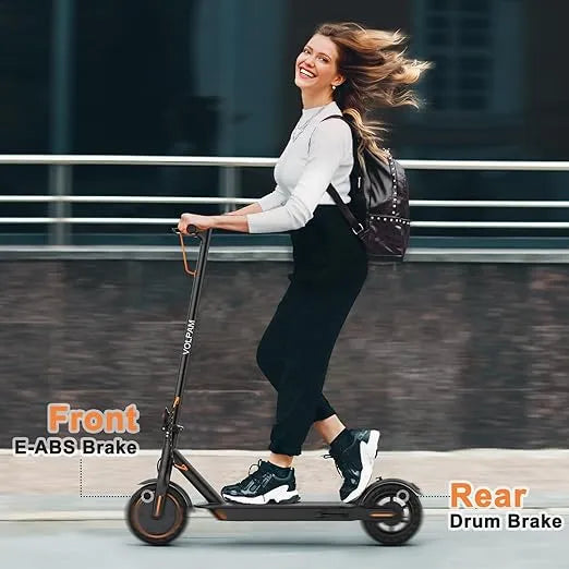 VOLPAM Electric Scooter, 350W/500W, 8.5"/10" Tires, 12/21/28 Miles Range