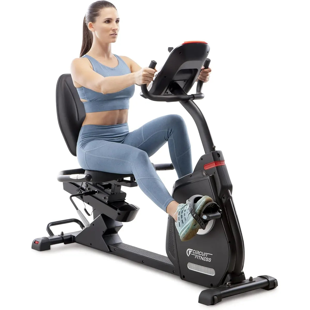 Circuit Fitness Recumbent Exercise Bike – Magnetic Resistance, 15 Programs, LCD Display