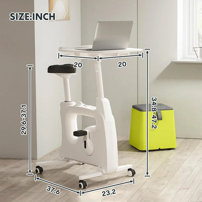 FLEXISPOT V9 – 3-in-1 Desk Exercise Bike for Home Office with Pedals, Desktop & LCD Display