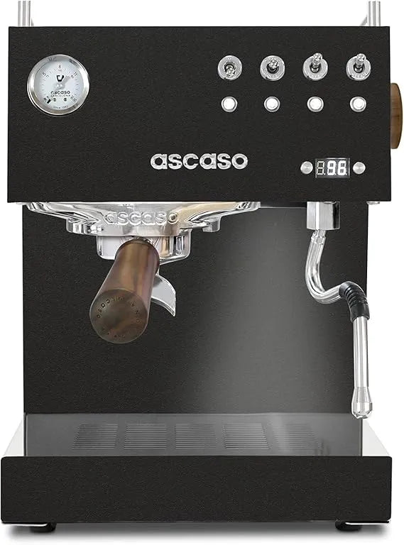Ascaso Steel DUO PID, Programmable Espresso Machine w/Volumetric Controls, Dual Thermoblock, 120V (Black)