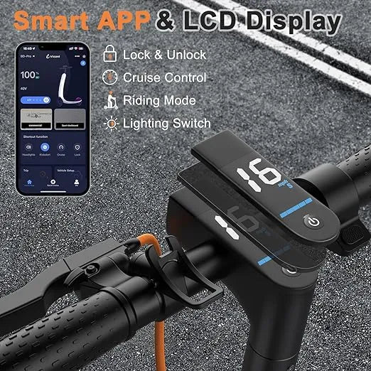 VOLPAM Electric Scooter, 350W/500W, 8.5"/10" Tires, 12/21/28 Miles Range