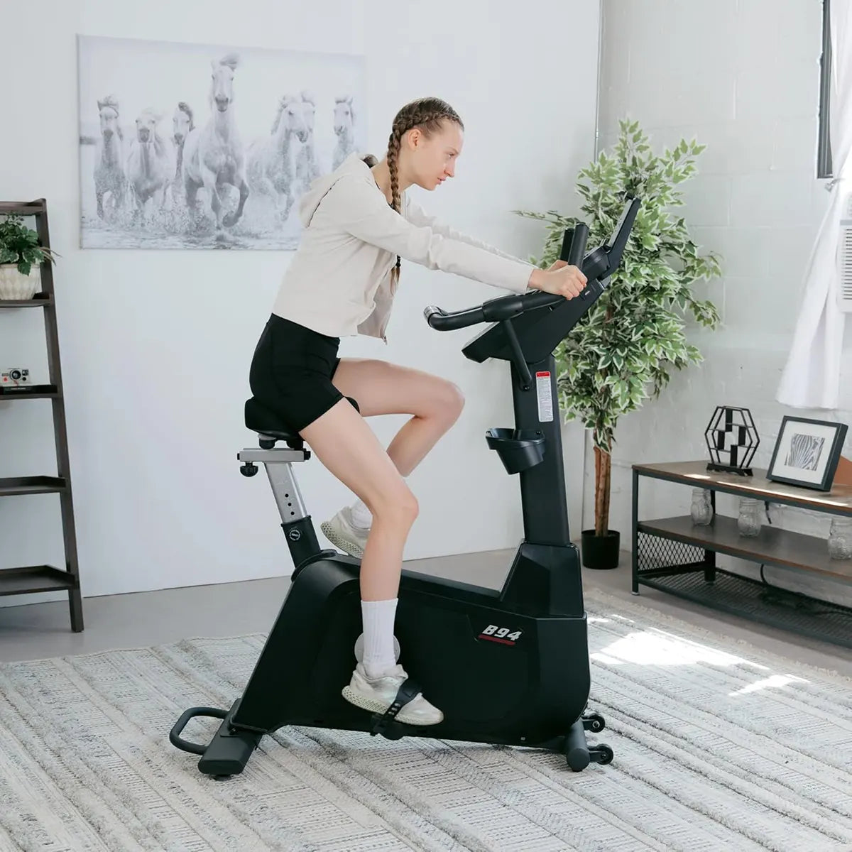 Exercise Bikes for Home – Upright & Recumbent Models with LCD Display and Cushioned Seats