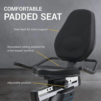 XTERRA Fitness Recumbent Bike – Comfortable Home Exercise Bike for Low-Impact Cardio