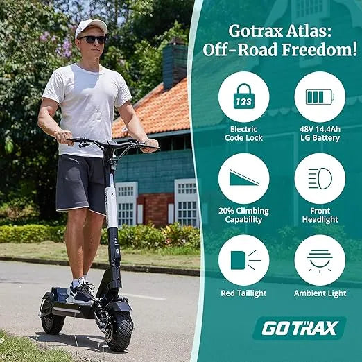 Gotrax G4 Series Electric Scooter for Adults, 500-650W Motor, 10"/11" Shock Absorber Tires