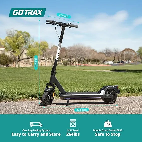 Gotrax Electric Scooter for Adults, 500W Motor 10" Solid Tire, Max 28-42 Miles Range 20Mph Top Speed, with Electric Code Lock Long Battery Life,...