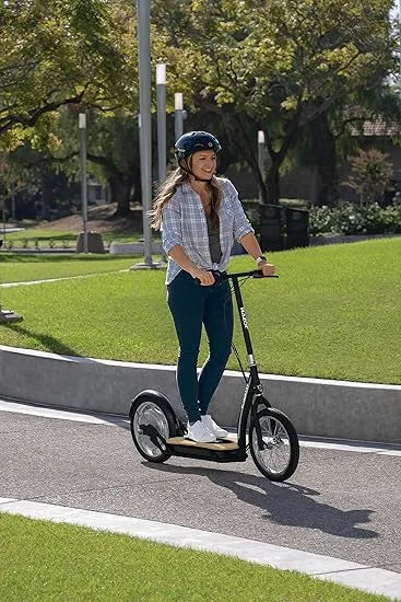 EcoSmart SUP Electric Scooter – 16" Car, Wide Bamboo Board, 350w High Torque Motor, 15.5 mph Top Speed