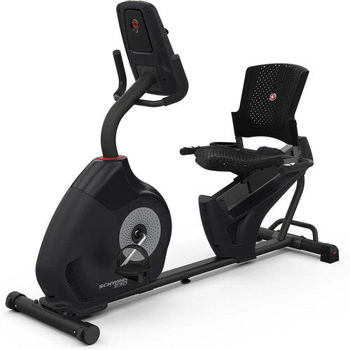 Schwinn 230 Recumbent Exercise Bike – Bluetooth, LCD Display, 16 Resistance Levels