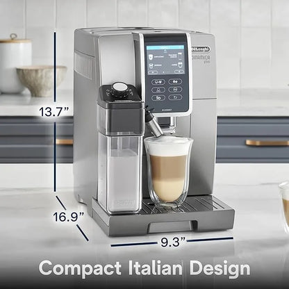 De'Longhi Dinamica Plus Connected coffee & espresso machine with automatic milk frothing function