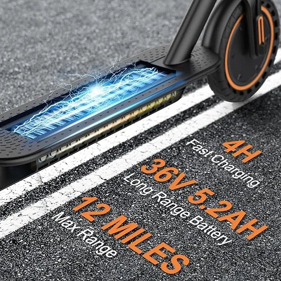 VOLPAM Electric Scooter, 350W/500W, 8.5"/10" Tires, 12/21/28 Miles Range