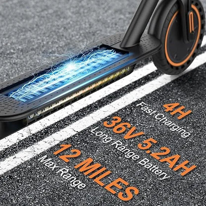 VOLPAM Electric Scooter, 350W/500W, 8.5"/10" Tires, 12/21/28 Miles Range