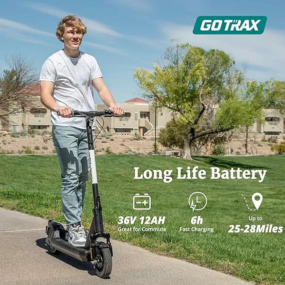 Gotrax Electric Scooter for Adults, 500W Motor 10" Solid Tire, Max 28-42 Miles Range 20Mph Top Speed, with Electric Code Lock Long Battery Life,...