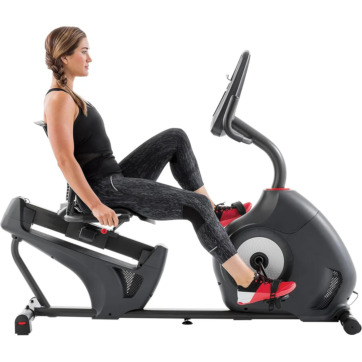 Schwinn 230 Recumbent Exercise Bike – Bluetooth, LCD Display, 16 Resistance Levels