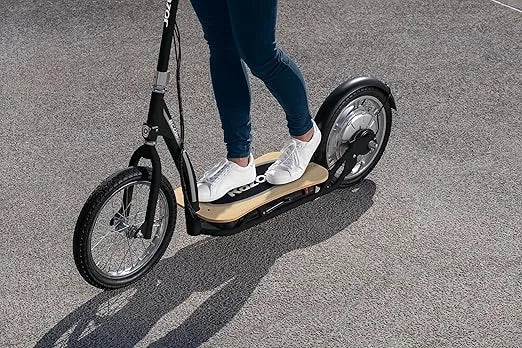 EcoSmart SUP Electric Scooter – 16" Car, Wide Bamboo Board, 350w High Torque Motor, 15.5 mph Top Speed